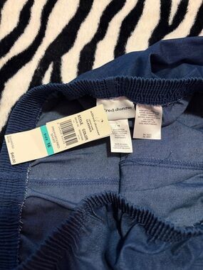 Alfred Dunner Blue Elastic Waist Trousers